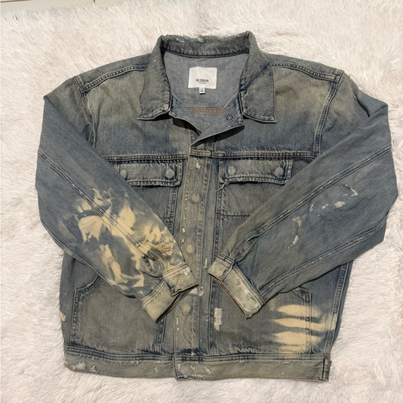 Hudson Leather Other - HUDSON Blue Vintage Trucker Jacket Size XL Men’s